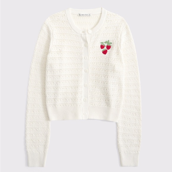 Abercrombie & Fitch Sweaters - A&F Shrunken Crew Cardigan XS